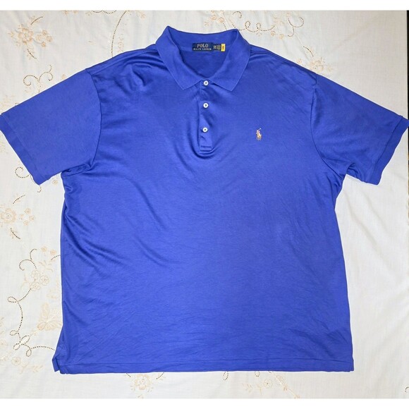 Polo Ralph Lauren Polo Shirt Men's 2XL  Blue Classic Fit‎ - Picture 3 of 4
